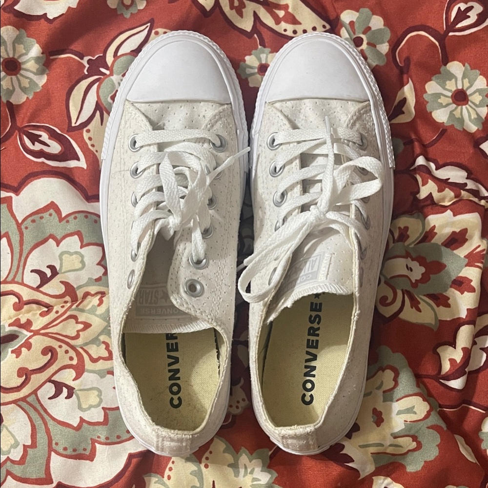 Converse Off-White Eyelet Low-Tops